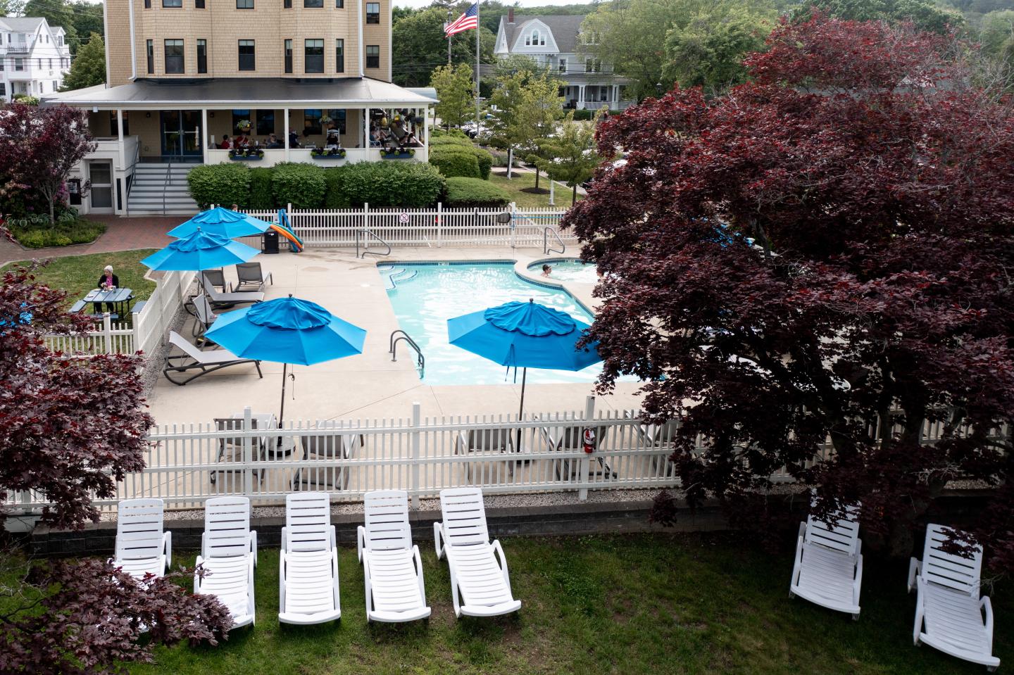 A view of our pool and lounge area 