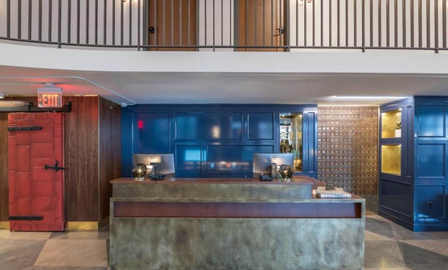 The Revolution Hotel front desk