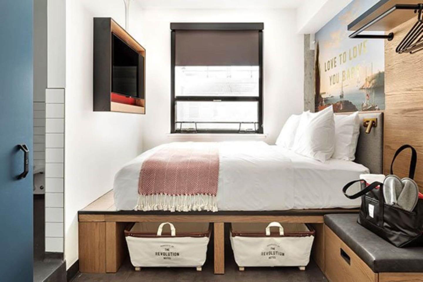 The Revolution Hotel guest room