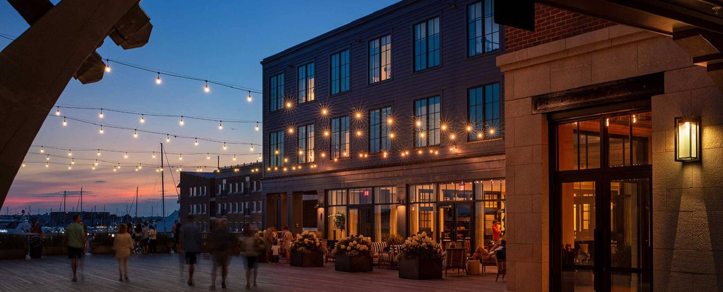 Newport, RI New Wharf Front Hotel for Getaways + Vacations Hammetts Hotel