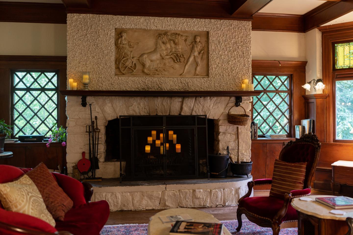 Great Room Fireplace Manor House Inn