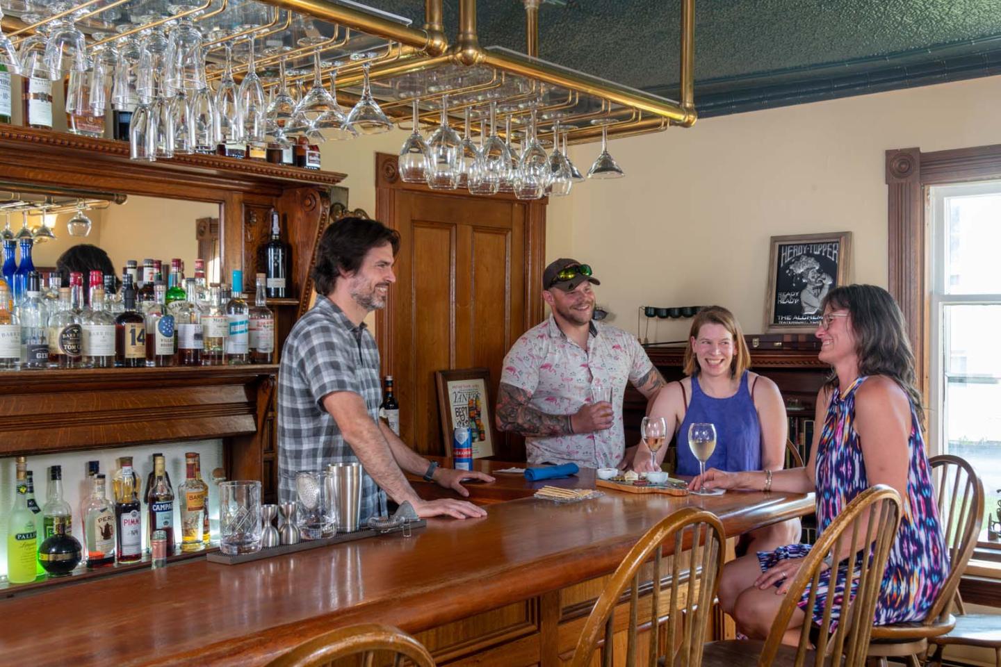 Bar at our Waterbury Bed and breakfast