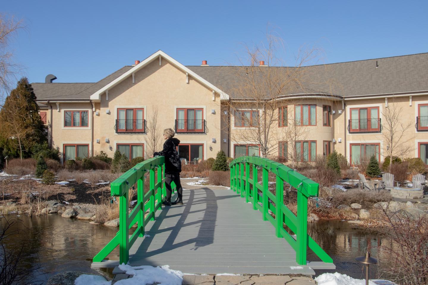 Mirbeau garden bridge