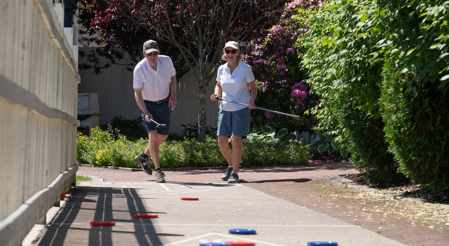 shuffleboard at the colonial inn Ogunquit Maine