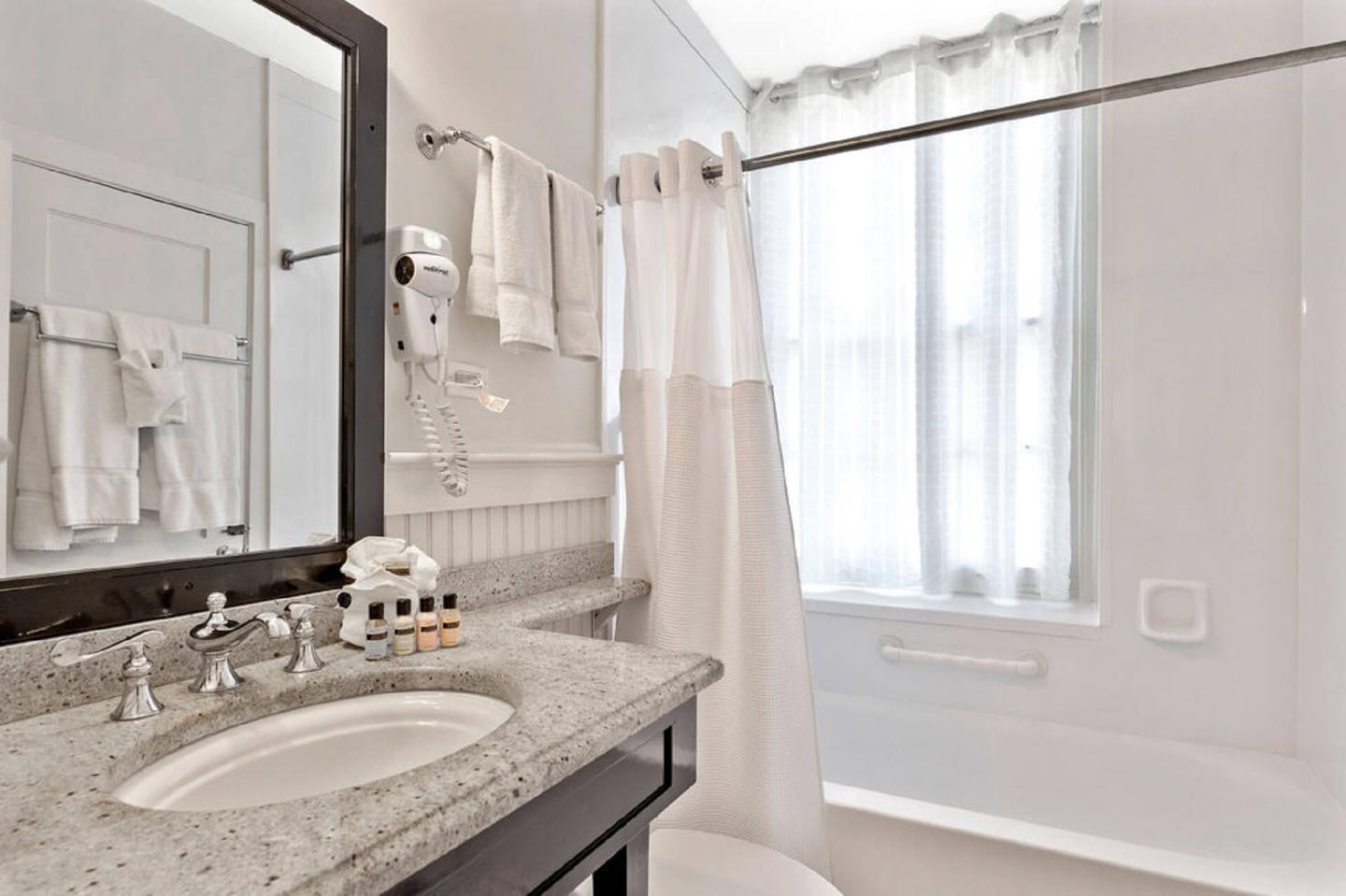 Bathroom in one of our six suites