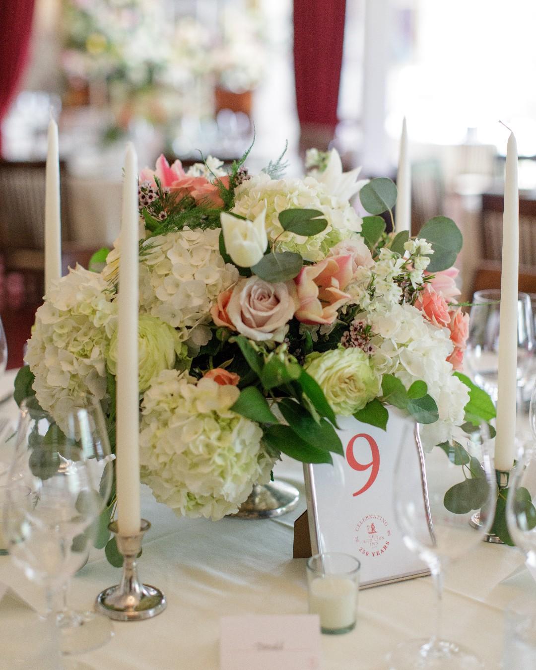 Wedding table at red lion inn