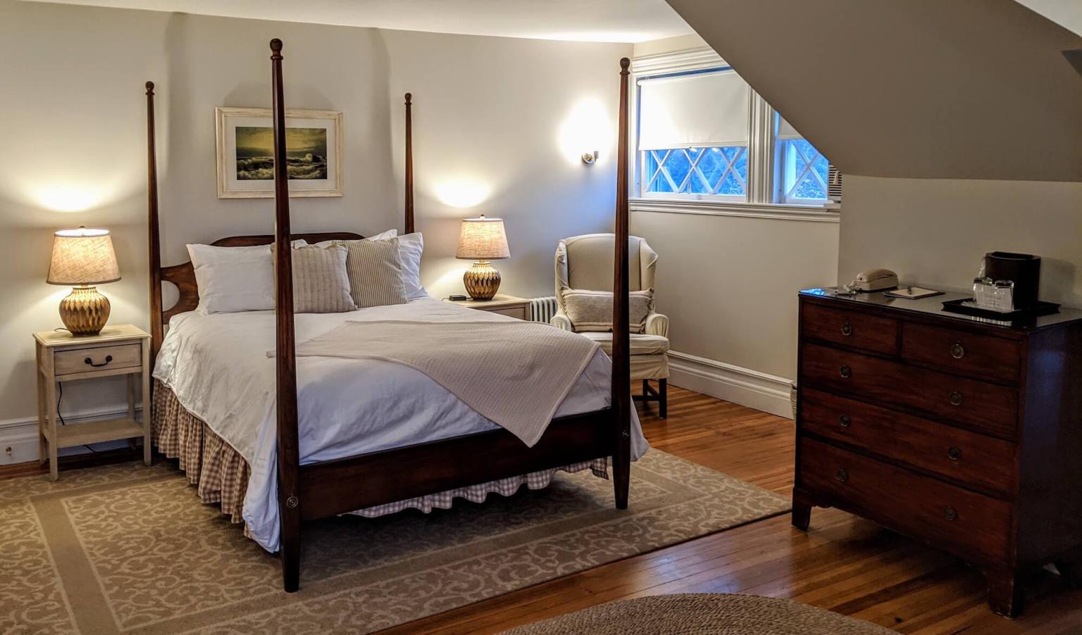 Guest bedroom of 37 on the top floor of Stanton House Inn