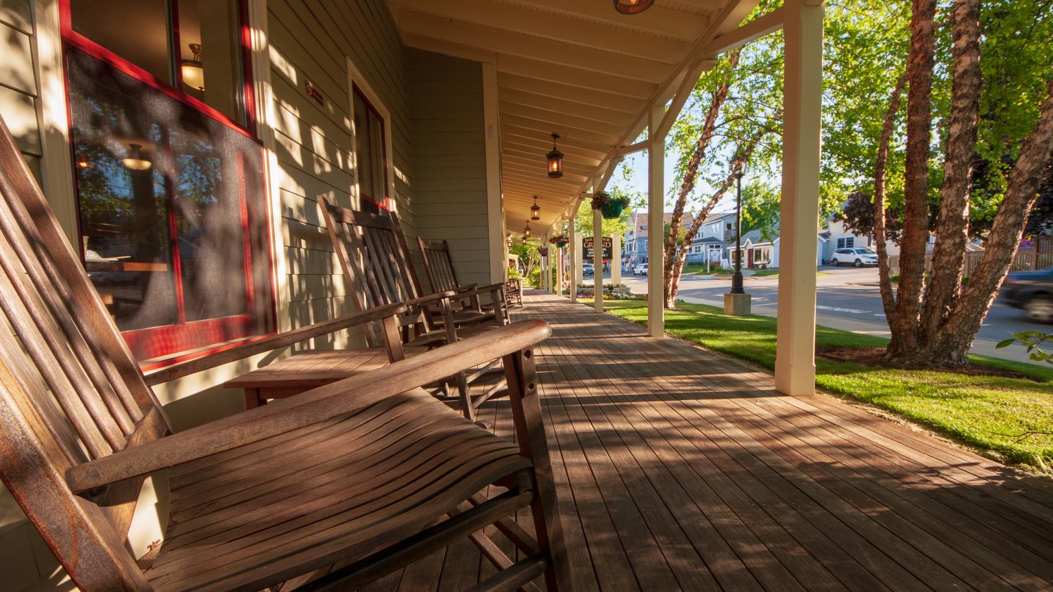 Bar Harbor Grand Porch View