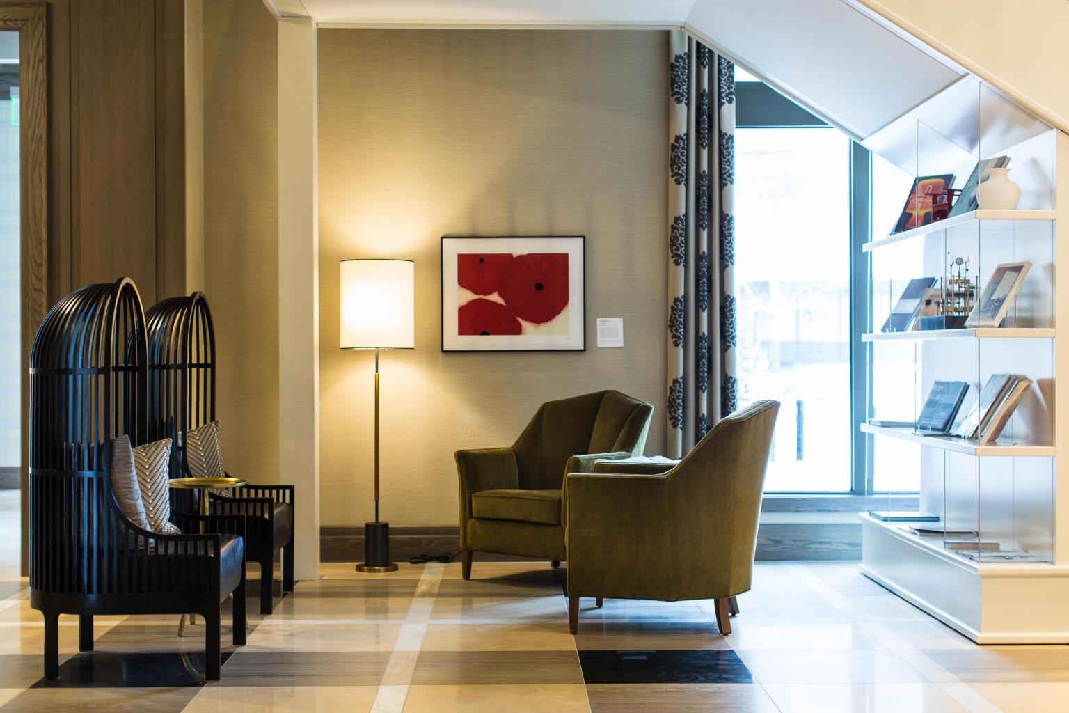 DELAMAR West Hartford Lobby Reading Nook