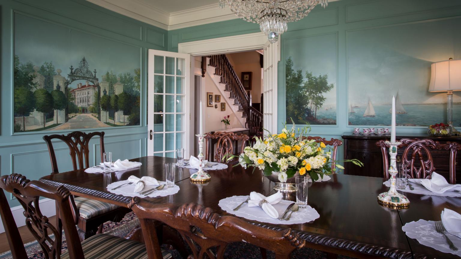 Breakfast in the Dining Room La Farge Perry House