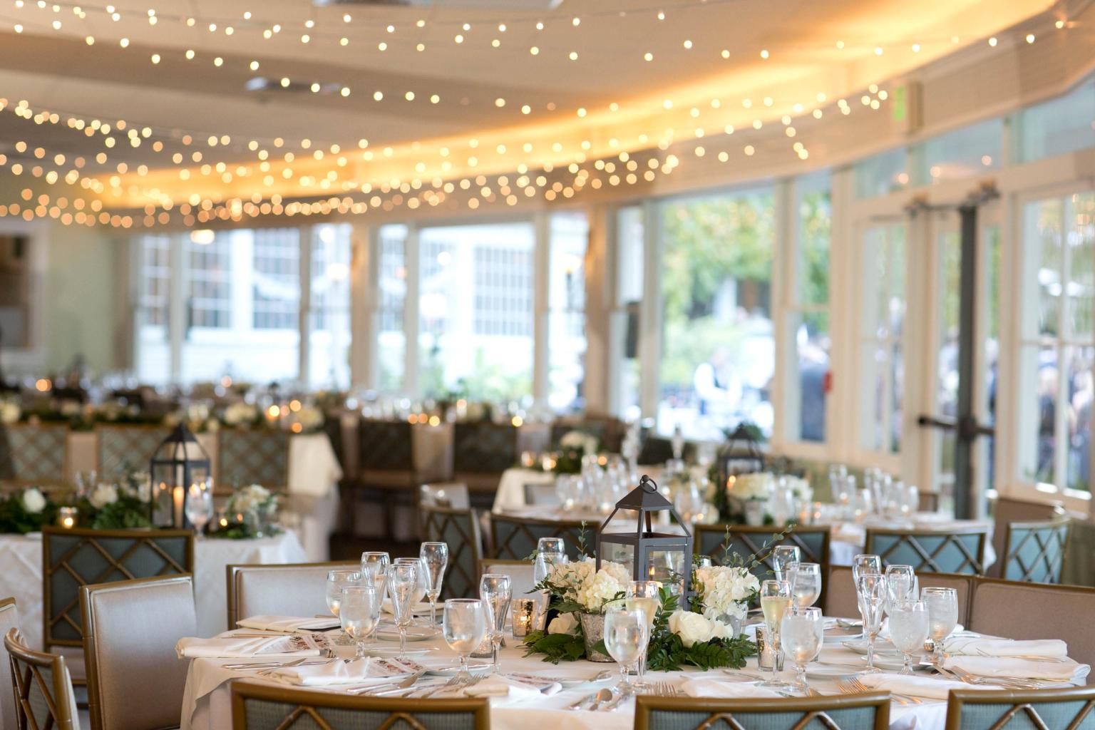 Ardelia's Dining Room decorated for wedding reception