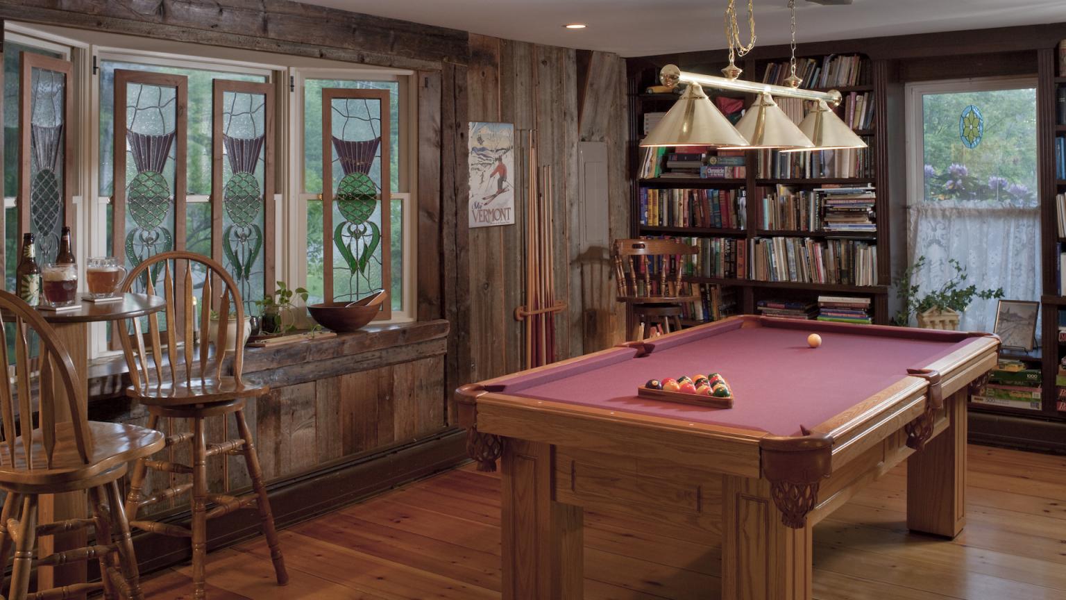 Library Pool Table at West Hill House B&B