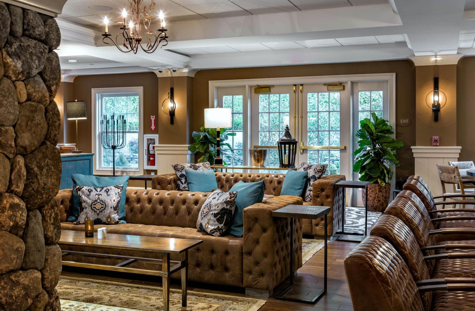 Lobby Bar Seating at the Grand at the Bedford Village Inn