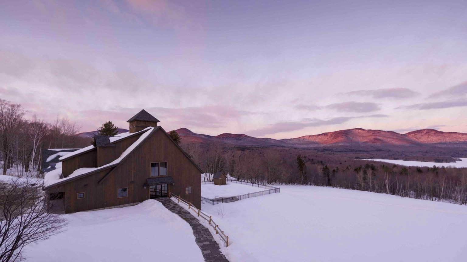 Mountain Top Inn & Resort event barn winter