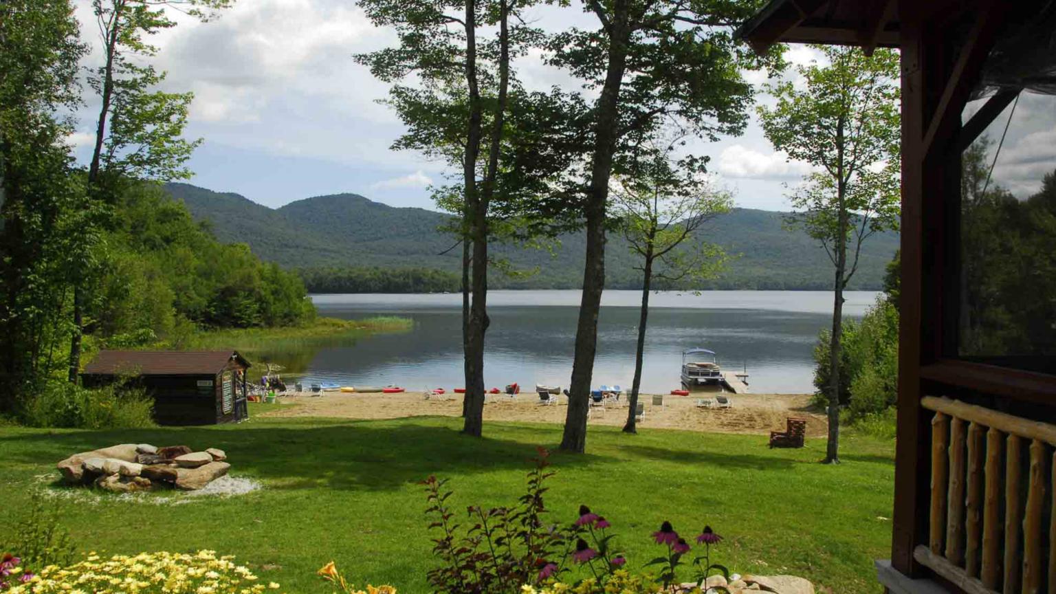Mountain Top Inn & Resort beach pavilion view