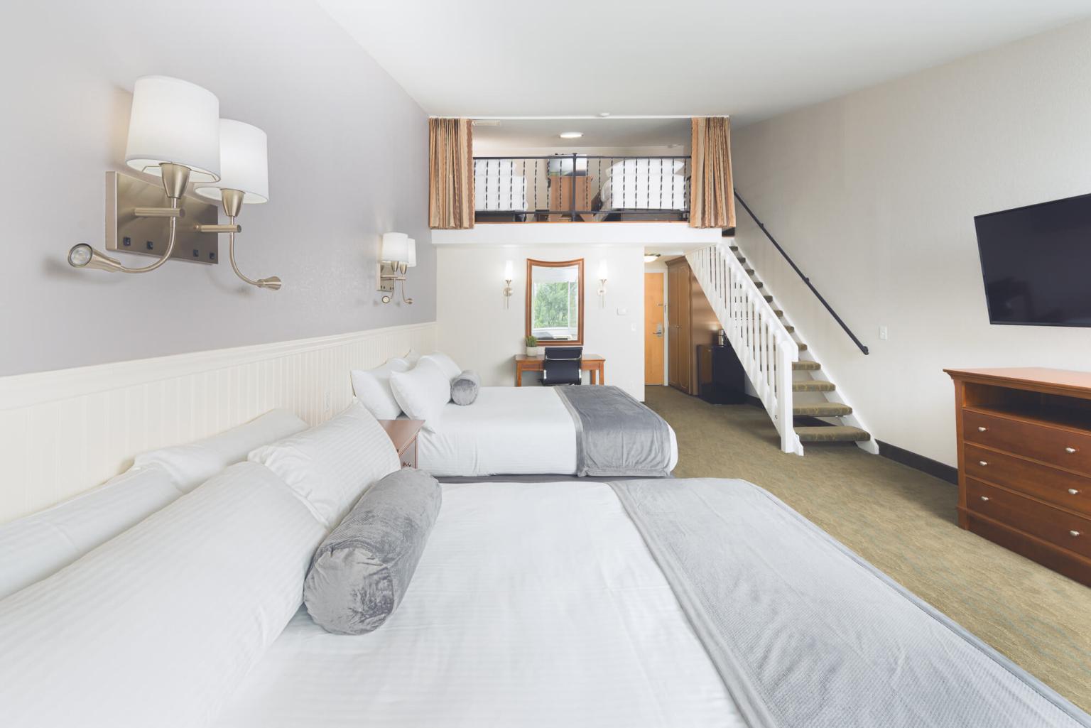 Guest room with loft