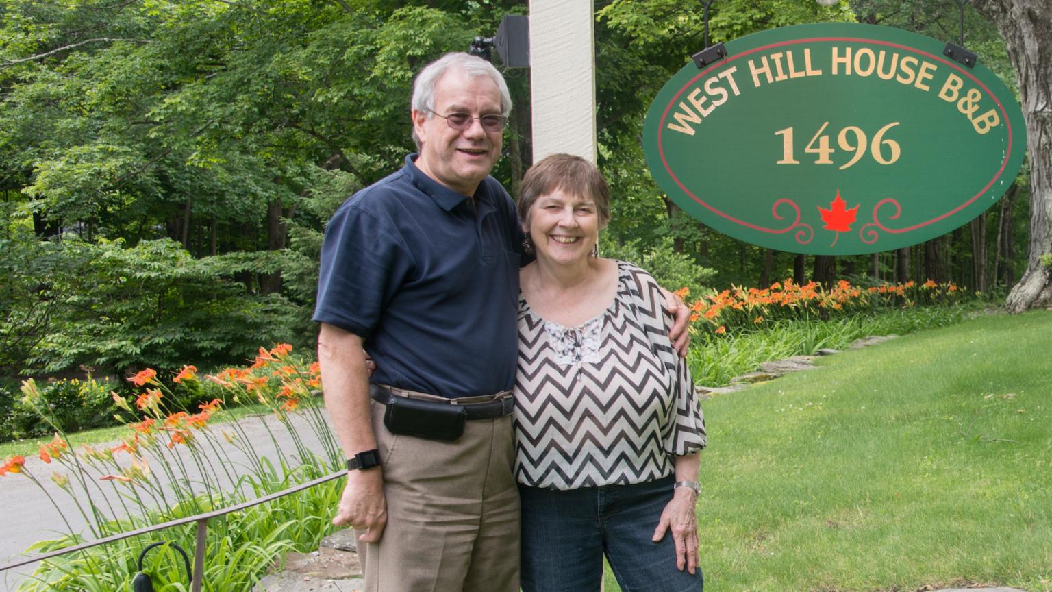 Owners & Innkeepers Peter & Susan at West Hill House B&B