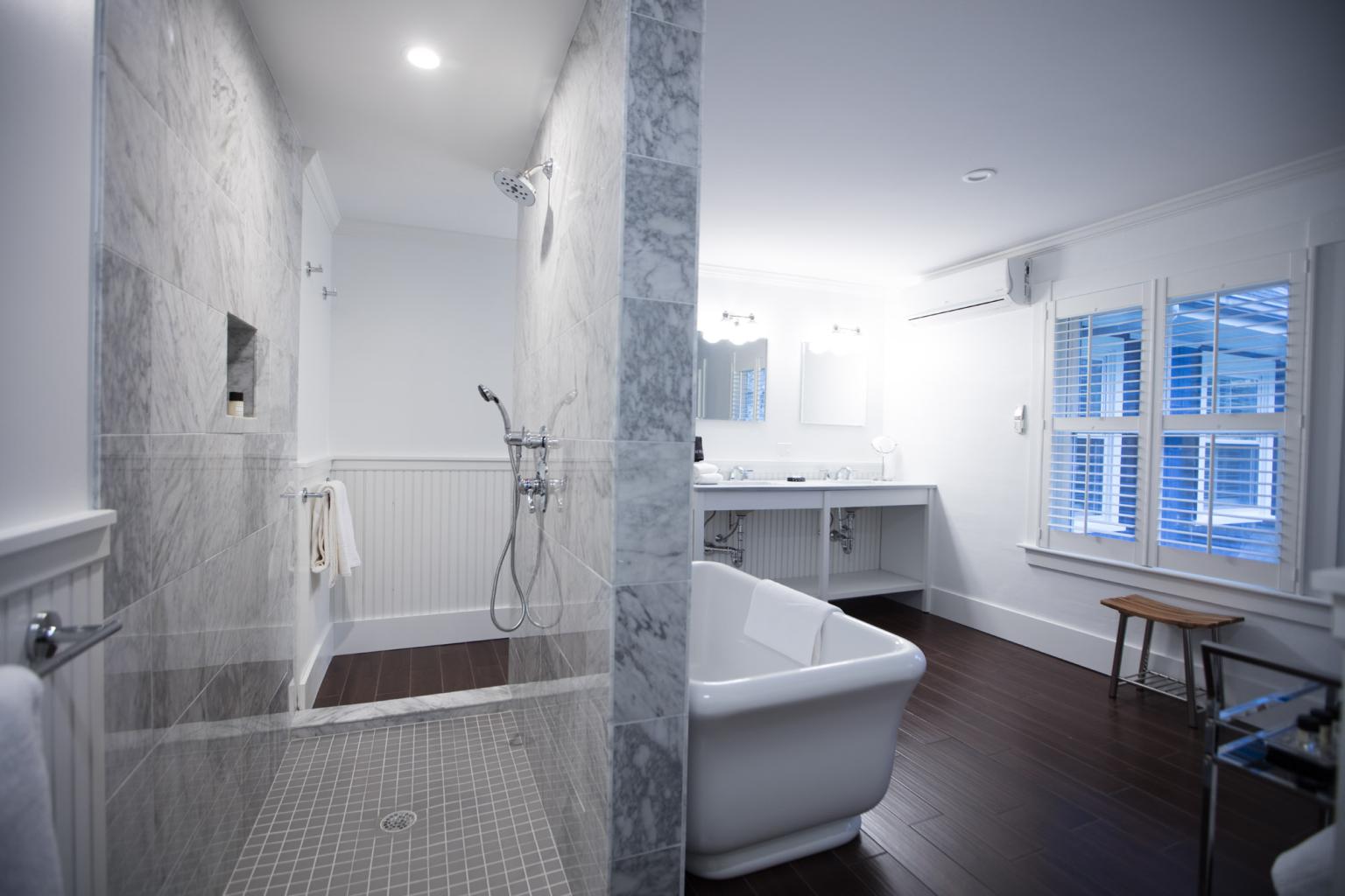 Luxury Bathroom at Nobnocket Boutique Inn on Martha's Vineyard