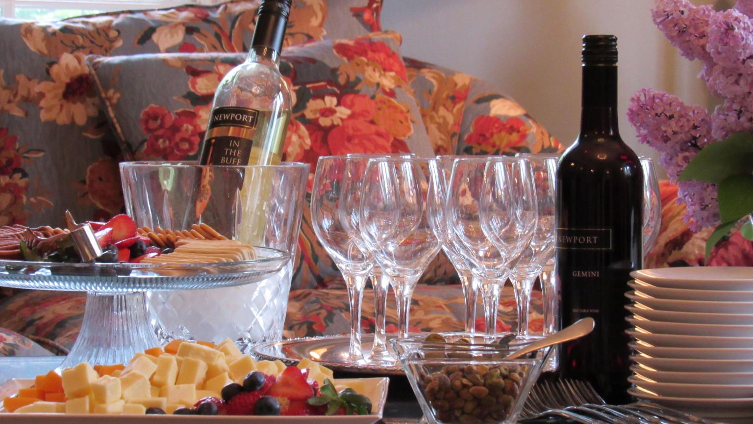 Welcome Hour Wine & Cheese La Farge Perry House