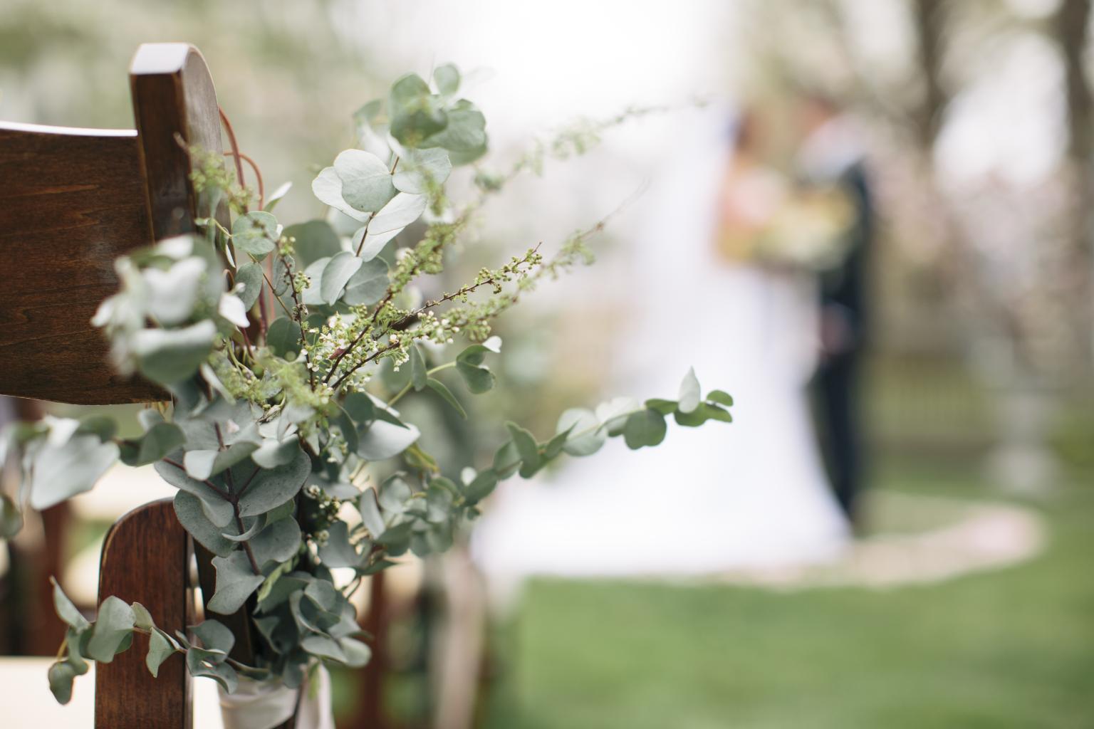 A garden wedding at The Hancock Inn