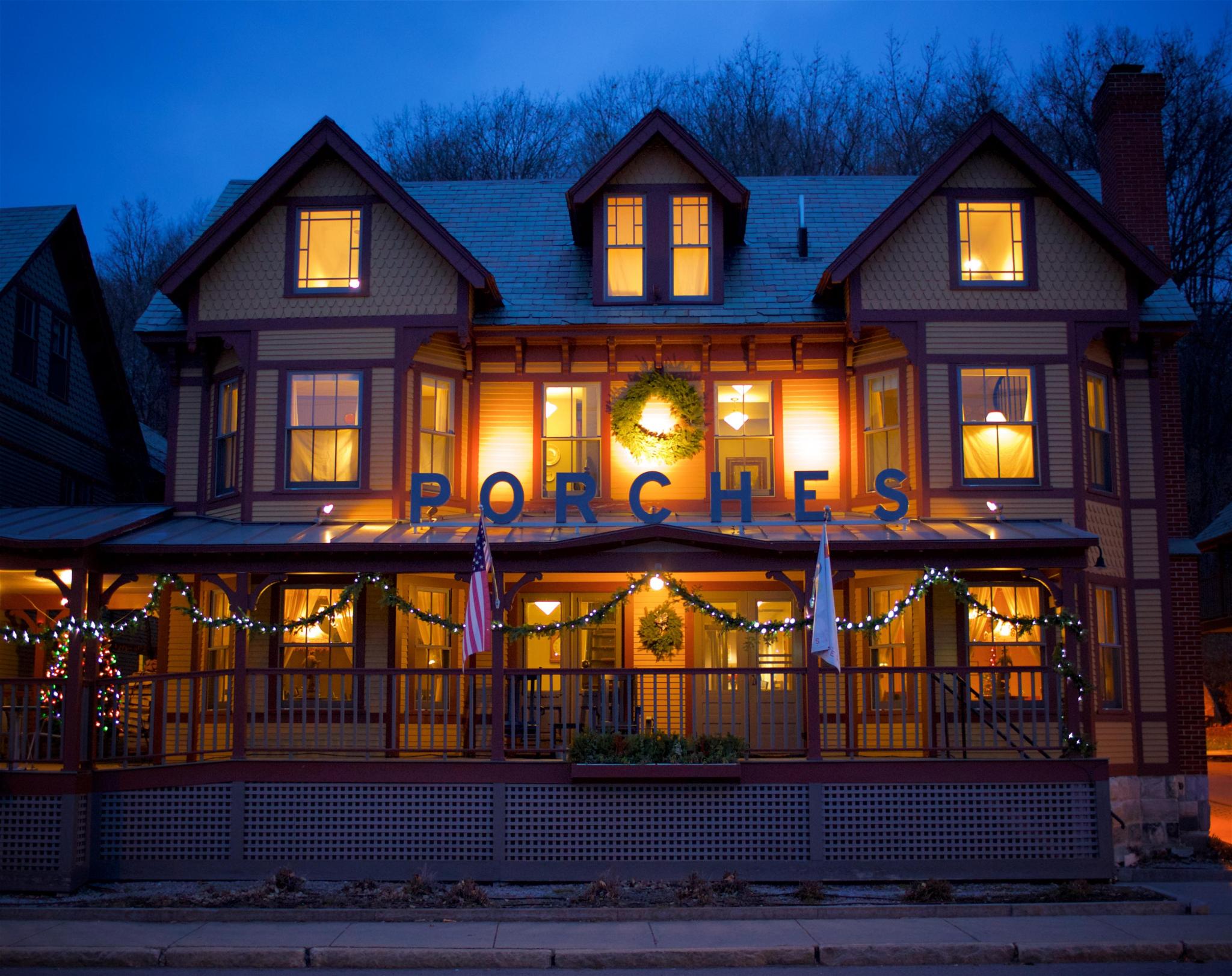 The Porches Inn Holiday Decor