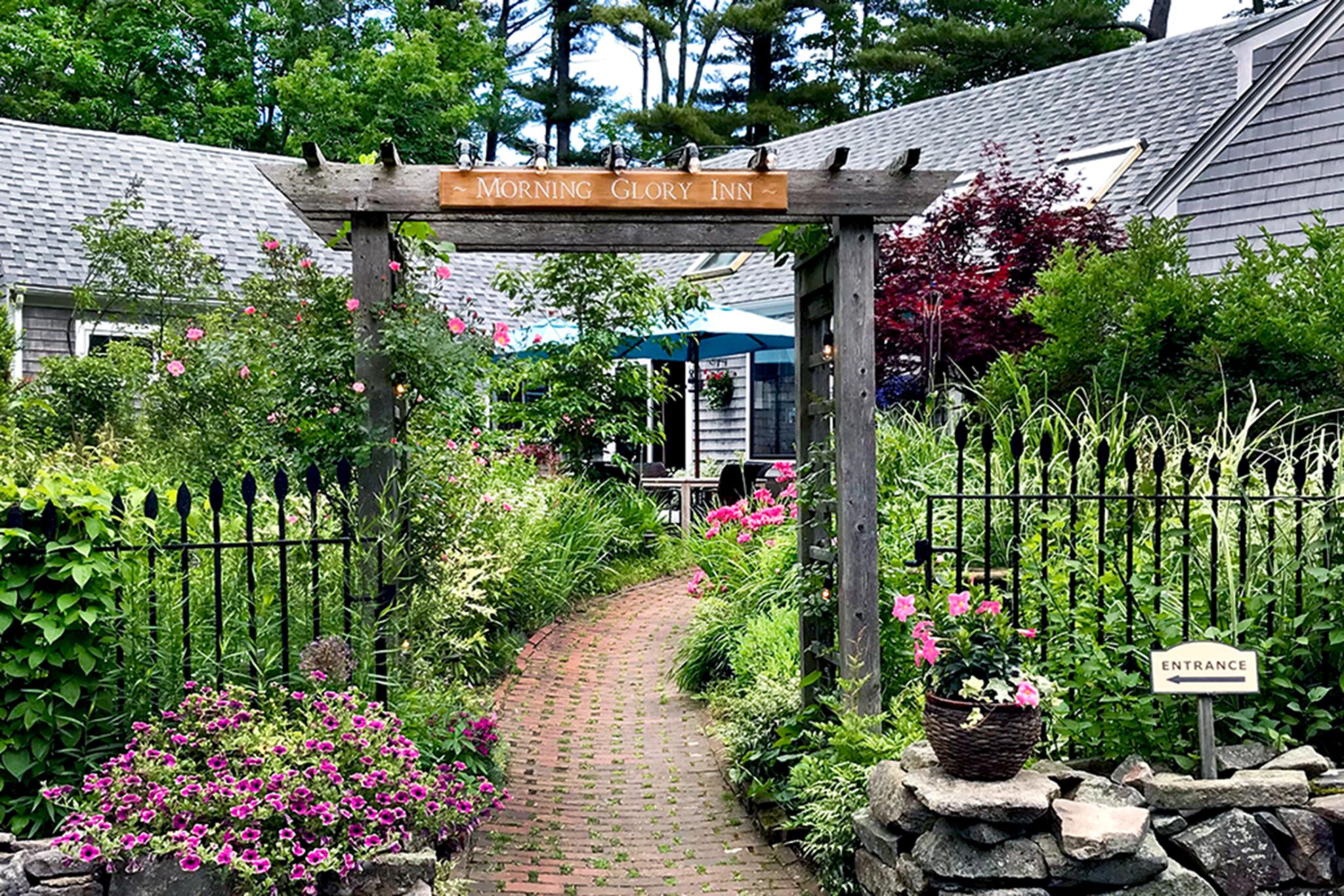 Morning Glory Inn, June entrance