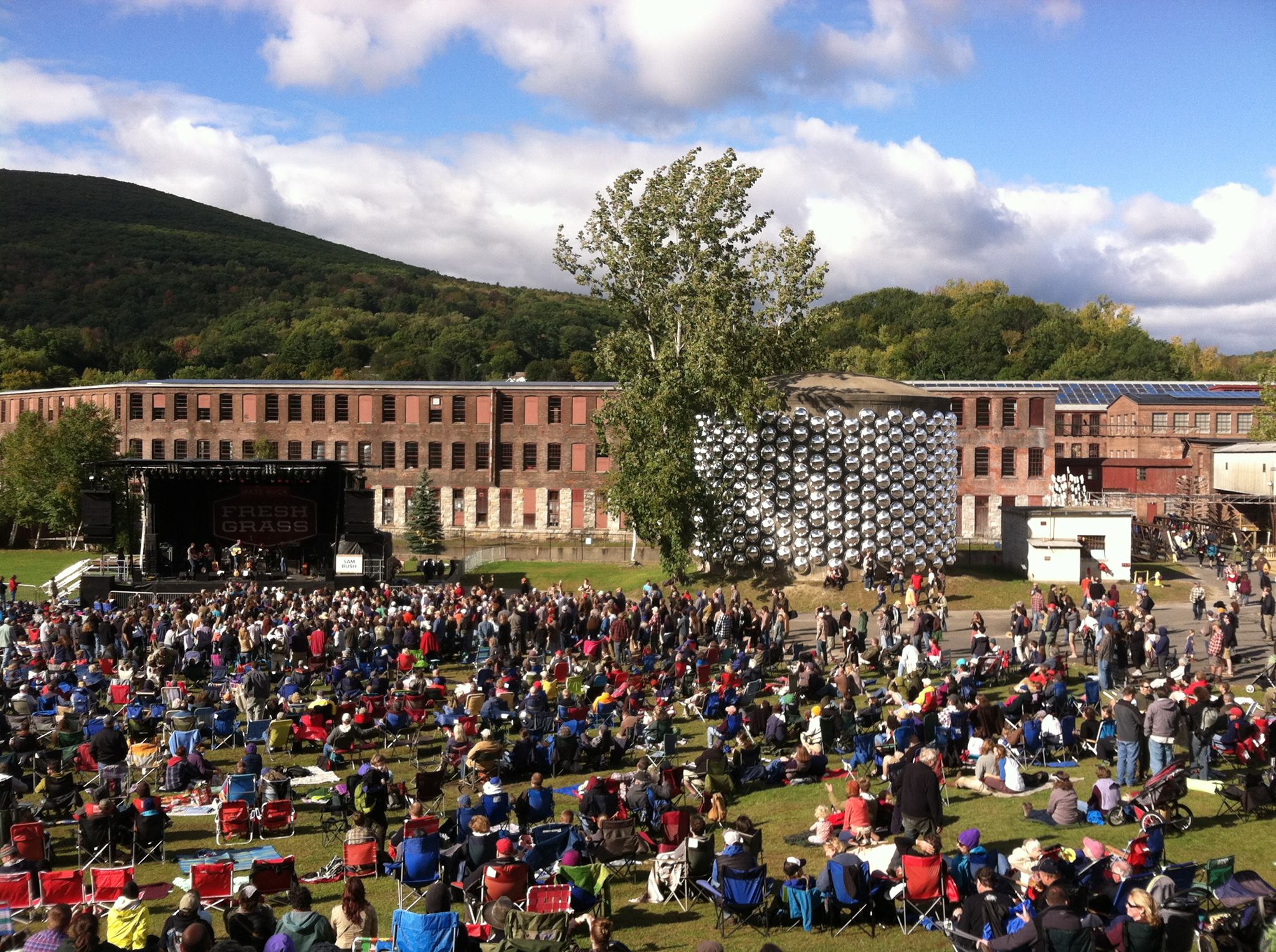 FreshGrass summer music festival at MASS MoCA in North Adams, Massachusetts.