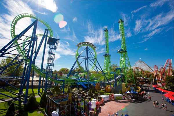 Roller Coasters Six Flags New England