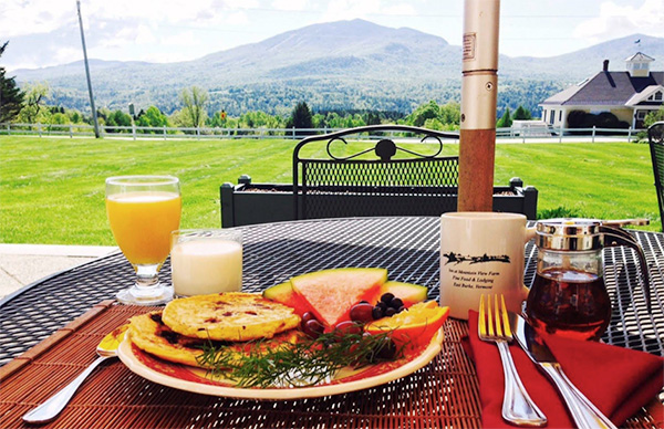 Farm fresh breakfasts at Inn at Mountain View Farm