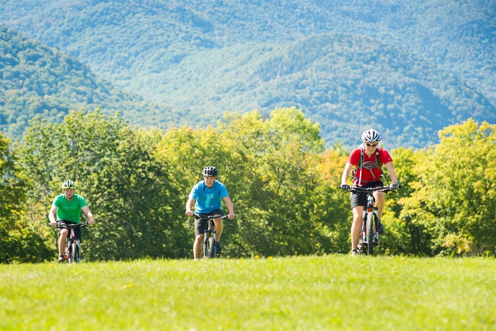 Mountain biking in Vermont - Trapp Family Lodge 