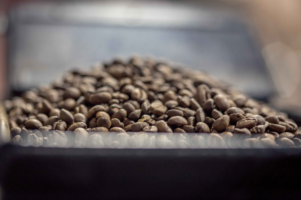 Coffee beans about to roasted 