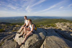 Young Couple Hiking in New Hampshire
