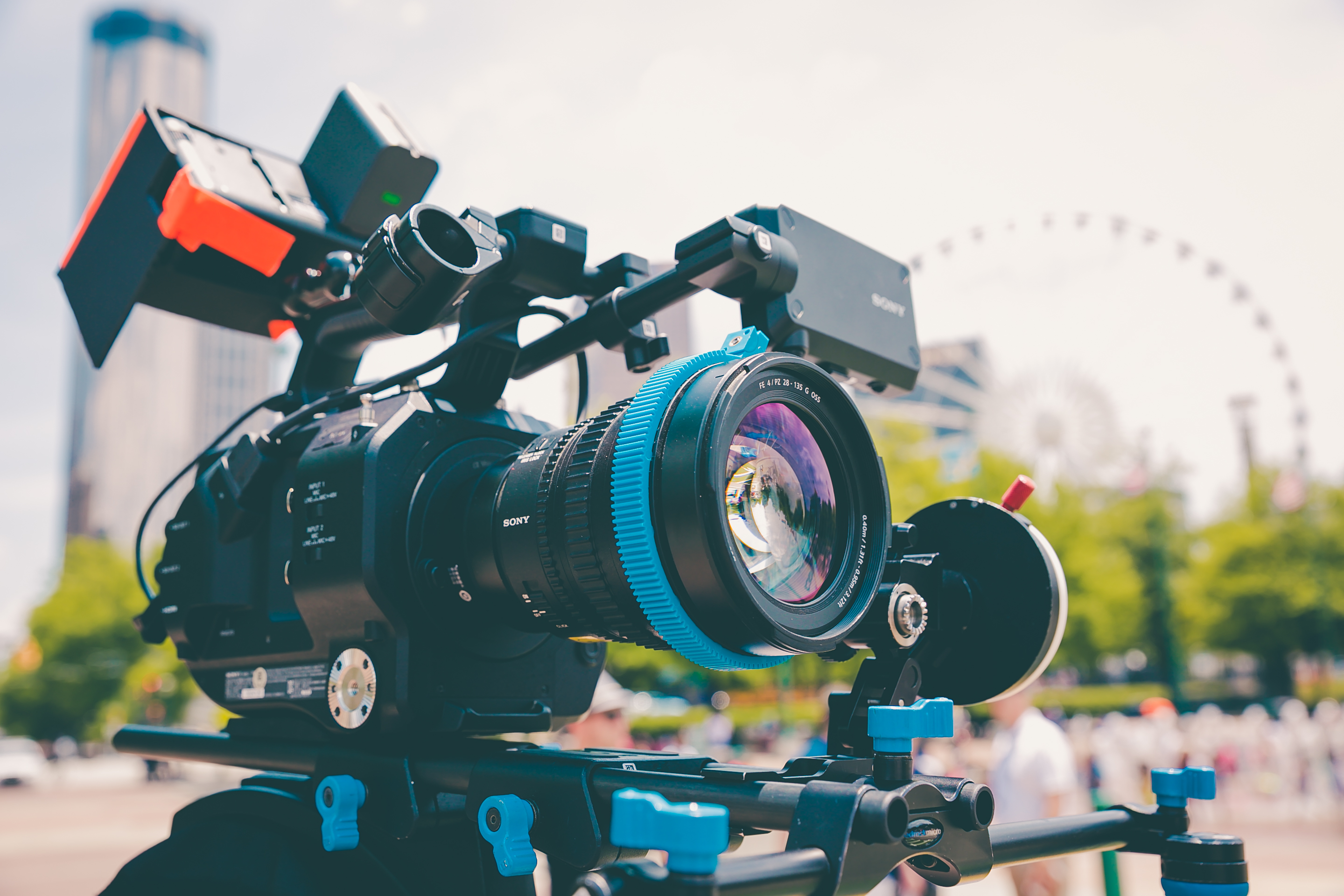 Camera Crew Filming for documentary