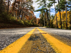 Scenic Byway During Fall Foliage Season
