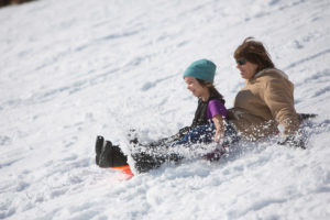 Sledding with Kids 