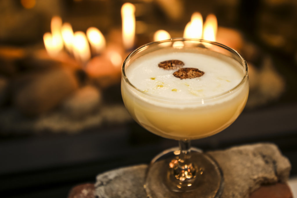 Hot Praline Butter Rum Winter Cocktail